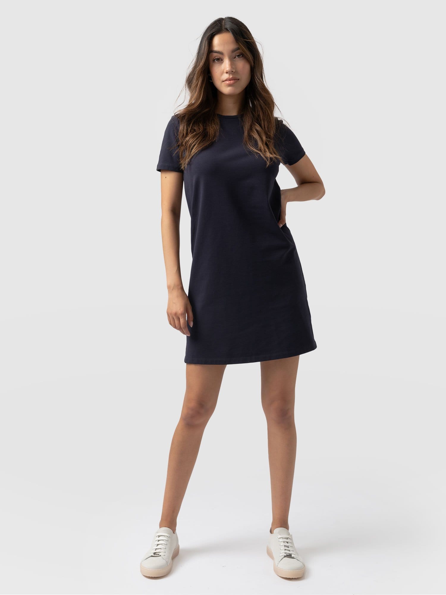Easy T-Shirt Dress Navy - Women's Dresses | Saint + Sofia® EU